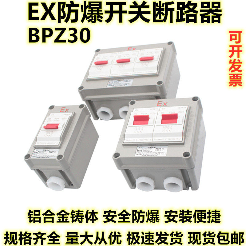 EX explosion-proof switch three-phase 20A220V380V explosion-proof waterproof and dustproof BPZ30-20 2K3K explosion-proof circuit breaker