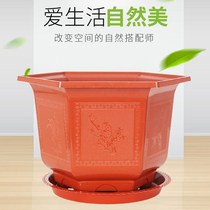 High Angle Plastic Flower Pot Special Price Flush Handling Special Big Green Lori Plant Sending Trays Thickened Large Flower Pots