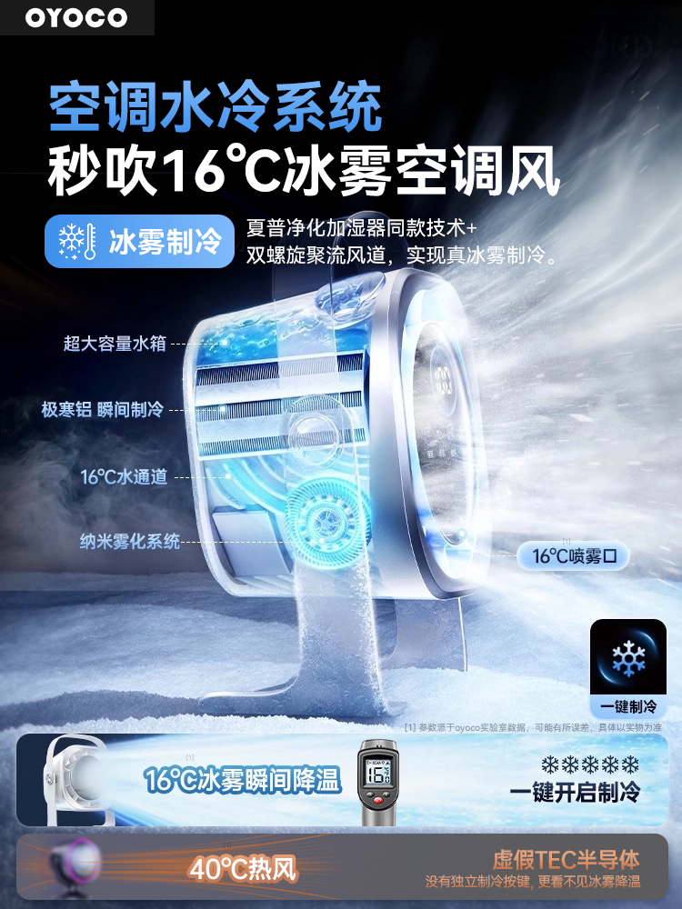 Spray Desktop Mini Fan USB Rechargeable Strong Wind Small Portable Silent Cooling Student Dormitory Home Office Long Battery Life Circulating Ice Mist Air Conditioner 2025 New Model