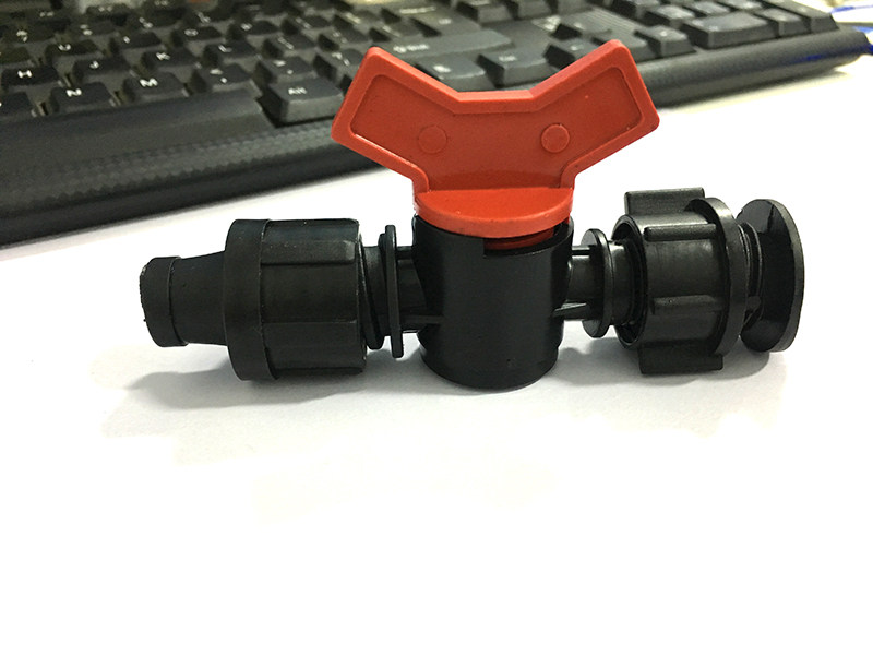 16 soft belt bypass valve 4 points drip irrigation joint water belt switch aircraft head valve lock mother direct dropper straight-through valve