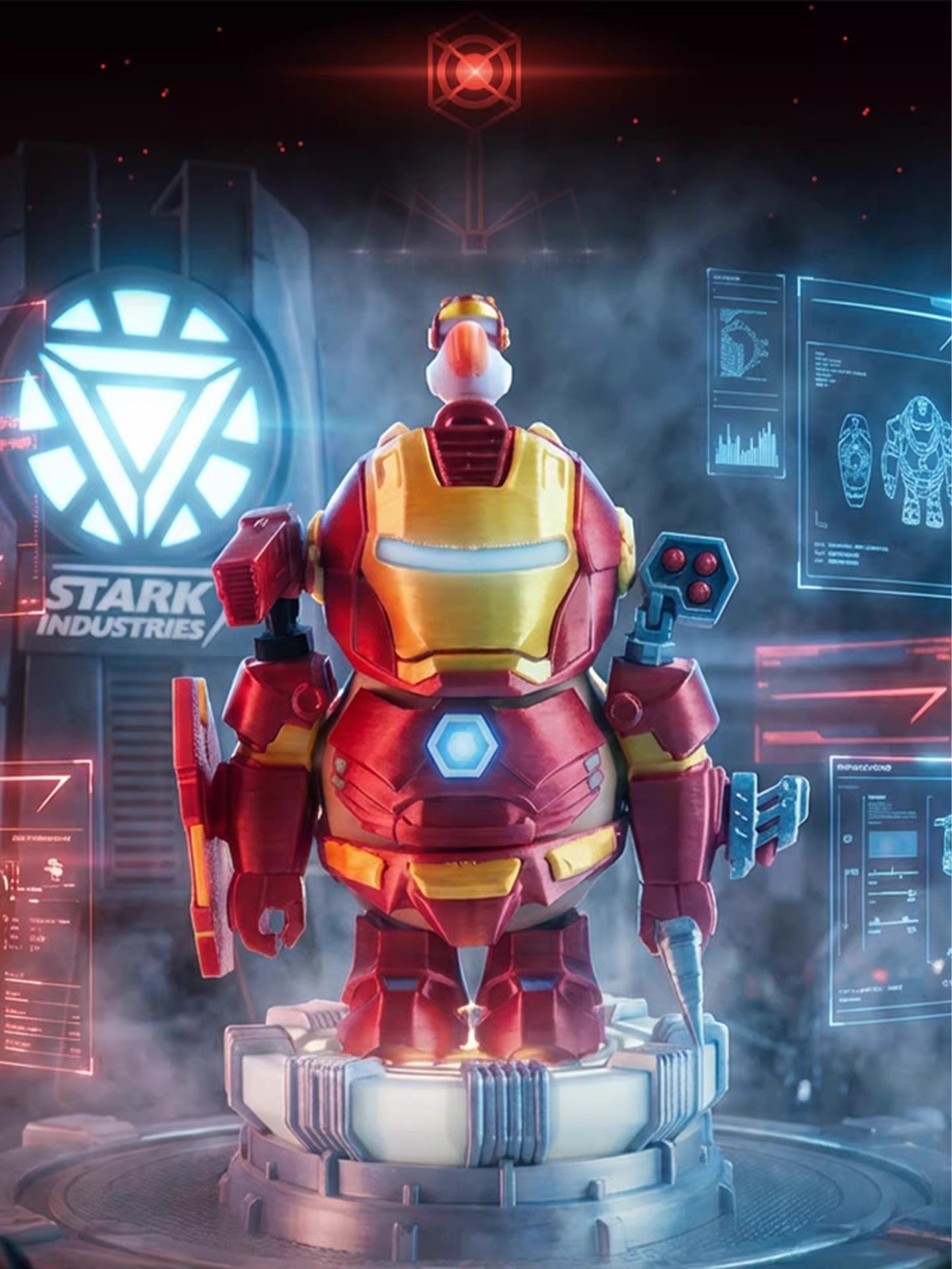 New Capibara Iron Man 3D Printed Capybara Superhero Toy Water Pig Figurine Decoration Ornament