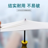 Медицинские белые нарезанные нарезанные кубики перчатки одноразовые по порошке.