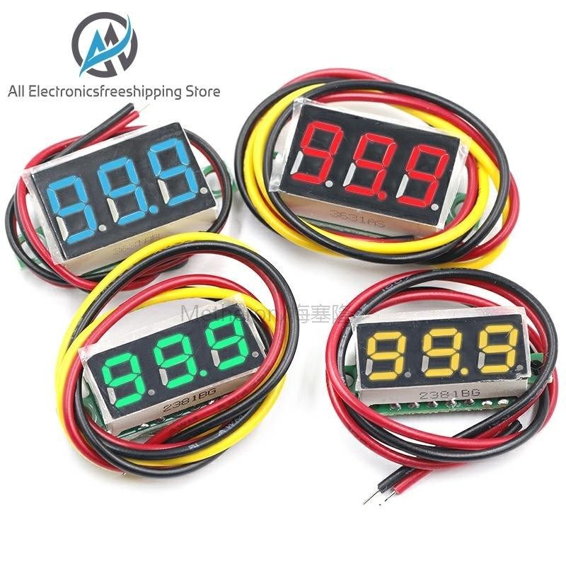 0 36 Inch 0 36 Digital Voltmeter Red Green Blue DC 0V-100V