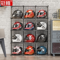 Safety Helmet Rack Shelf Storage Head Cap Shelf Placement Rack Workshop Floor Electric Car Motorcycle Helmet Containing Shelf