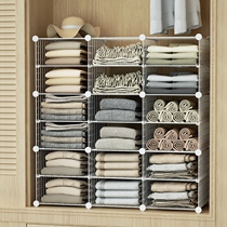 Wardrobe storage artifact hanging home room bedroom space-saving multi-layer finishing rack for clothes locker