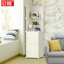 Simple modern corner cabinet Wine cabinet Living room triangle cabinet shelf Multi-function storage storage cabinet Corner cabinet