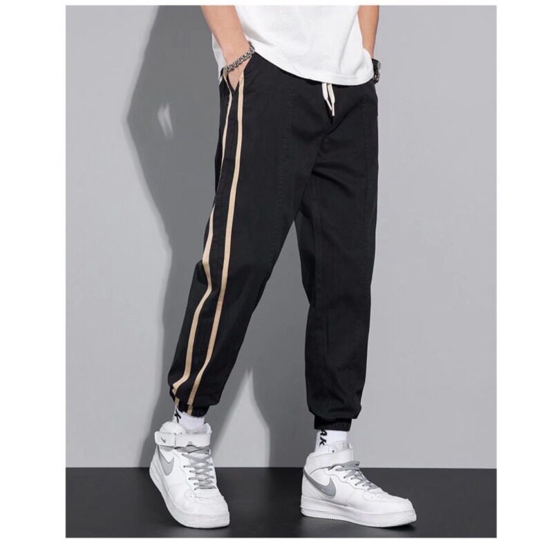 Pants men's 2020 new summer thin sports casual trousers loose Korean style trendy brand nine-point overalls