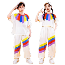 Childrens cheerleading costumes primary school students sportswear costumes kindergarten class uniforms National Day uniforms for boys and girls hip-hop costumes