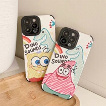 Great Gui suitable for apple 13 mobile phone shell iPhone12 protective sleeve ip11 cartoon pro cute max lens full package XS anti-fall XR imitation leather high level sensical girl sponge baby pie big stars