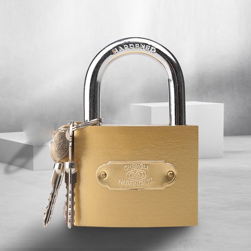 Cross padlock anti-theft lock Home door lock drawer lock waterproof anti-rust anti-prying lock Hostel lock with key lock cabinet