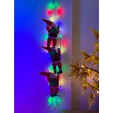 Светодиодная рождественская лестница Фонарь Водонепроницаемый пояс восхождение на Санта -Клаус подходит для рождественских лампок на открытом воздухе в помещении