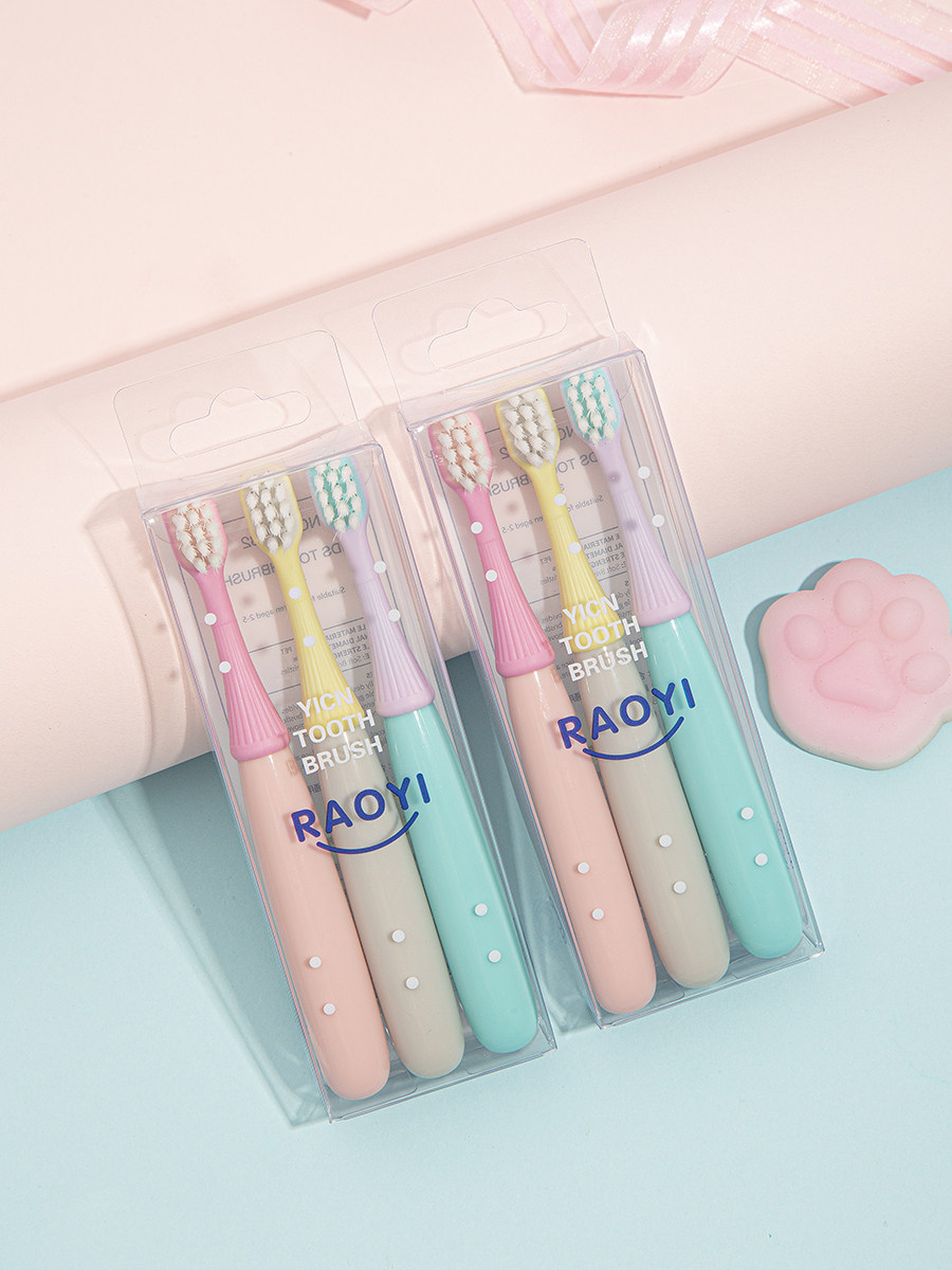 Children toothbrushes 0 to 3 years of age Ultra Soft Hair Care Gingival Care Teeth Young Children Suckling Infant Toothbrushes Clean Teeth Suit