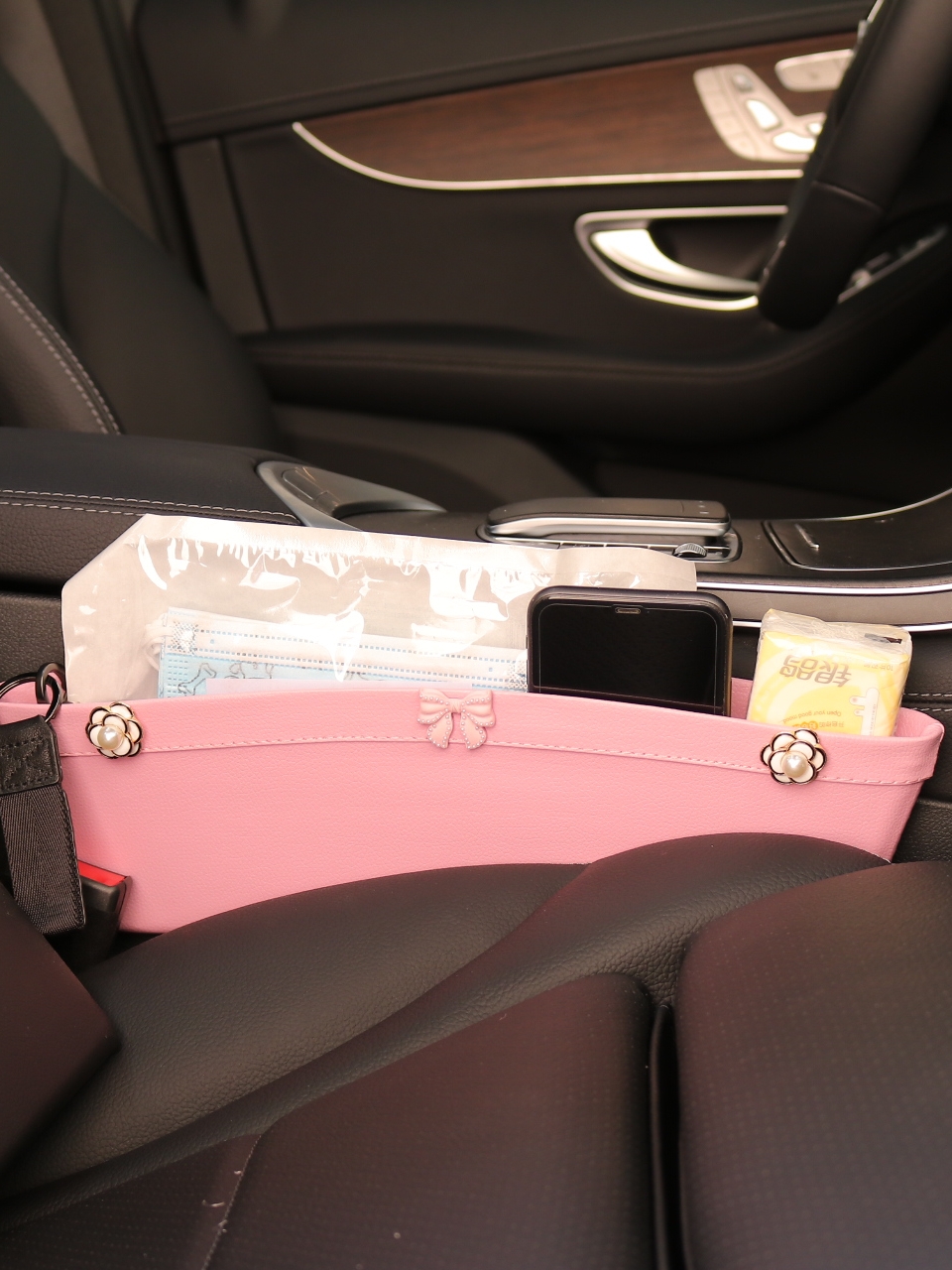 Car storage box storage box seat gap multi-functional car high-end crevice storage bag supplies female