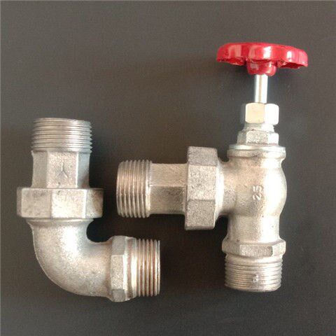 Cast iron corner bending angle valve 6 points 1 inch heating sheet corner bending valve central heating joint Living joint elbow live angle valve
