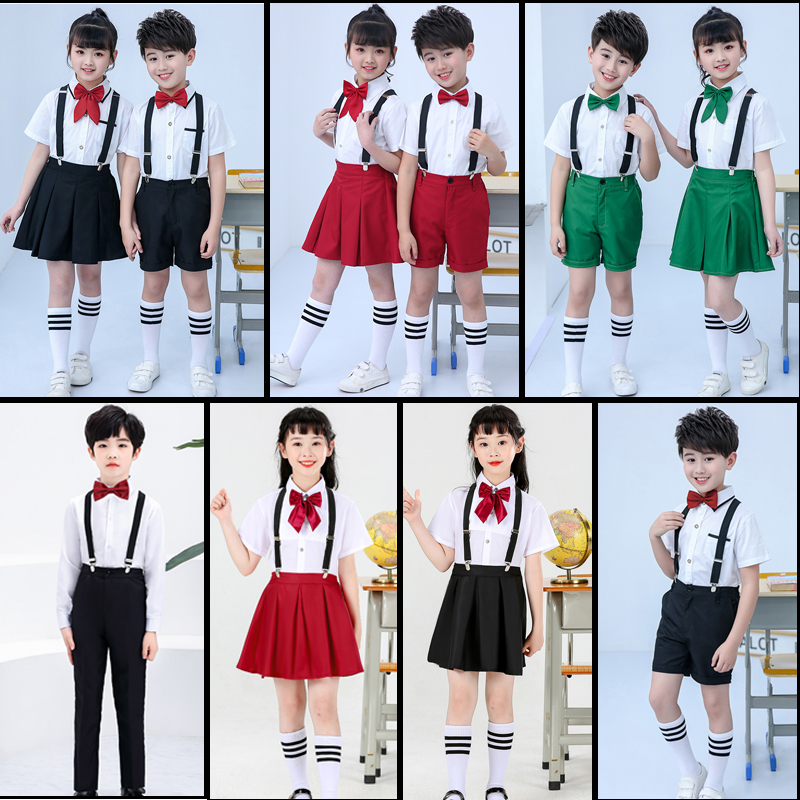 61 Children's Day performance clothing kindergarten singing choir girls recitation clothing boys red song party building performance clothing