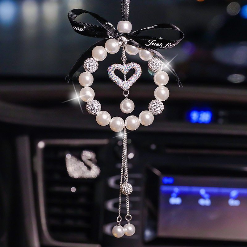 Car hanging in car hanging high-end network red delicate diamond goddess interior articleVehicles rear-mirror car mounted
