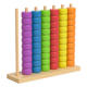Early Education Beaded Educational Toys for the Elderly and Babies, Matching Wooden Fun Calculation Frame, Color Matching