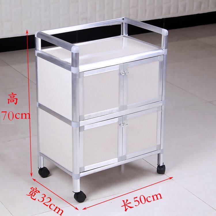 Hairdressing trolley multi-layer rust-proof trolley Liyun shop kindergarten morning inspection car with pulley mobile trolley