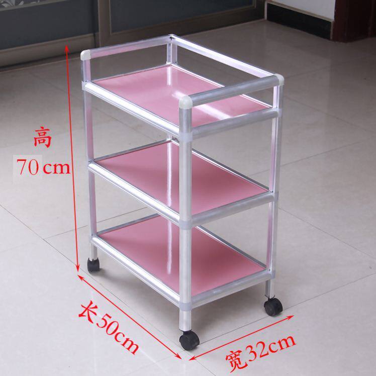 Multi-layer beauty salon workbench with drawer push rack mobile trolley physiotherapy car multi-layer