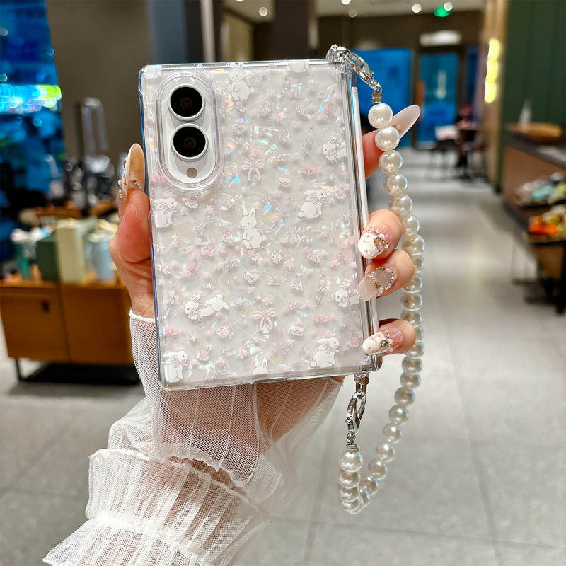 Magnetic Center Shaft Suitable for Samsung Z Fold8 Phone Case, Foldable Screen, Fresh Style, Galaxy Z Fold8, Super Pretty, Huawei Puraxmax, New Model for Women, High-End, Sweet, ins Floral Style