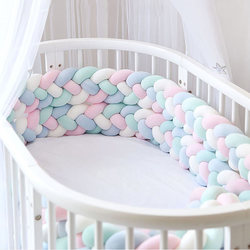 Crib Twist Bed Surround Spliced Bed Guardrail Anti-Collision Soft Edge Baby Anti-Collision Strip Kidsren's Class a Bedding