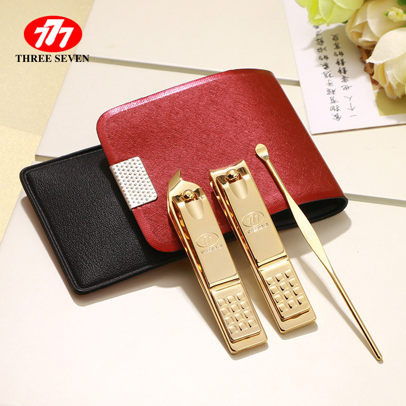 Korea 777 imported nail clippers sets household single nail clippers Cute Diagonal mouth nail clippers Three sets