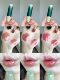 Girlcult Peach Mirror Lipstick Water Glossy Lip Glaze Long-Lasting Film-Forming Moisturizing Plumping Lipstick for Women Non-Stick Cup