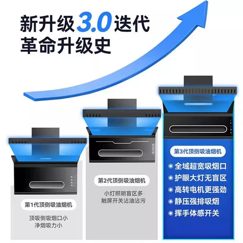 Meikanghaotaitai вытяжка кухонная бытовая большая всасывающая верхняя сторона двойное всасывание самоочищающаяся мощная ультратонкая вытяжка