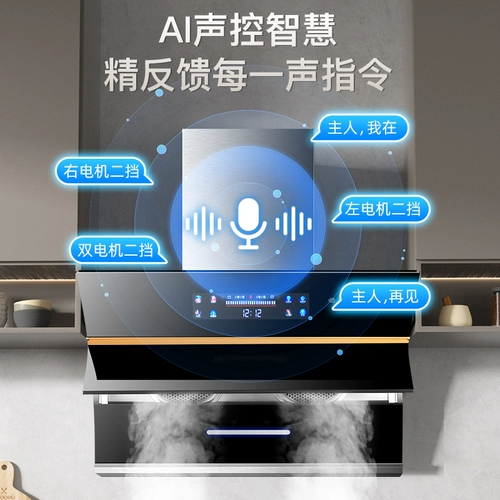 Хорошая жена Мейканга курят капюшон домашний кухонный дым, высасывающий китайский стиль -прокат масляной насосной машины.