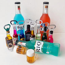 Creative Fun Bottle Opener Fridge Stick Magnetic Sticker Wine Bottle Soda magnetic sticker Magnetic sticker bottle opener Opener Bottle Opener