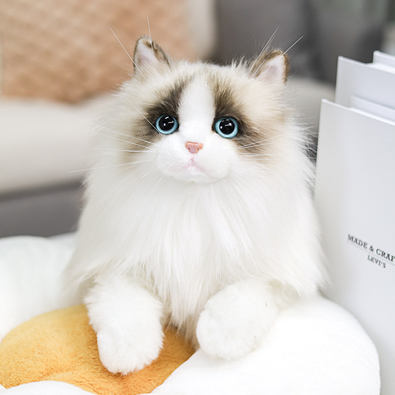 Американская карточка bean clone simulation cat doll высококачественная кукла-марионетка cat doll плюшевая игрушка подарок на день защиты детей для девочек Изображение 1