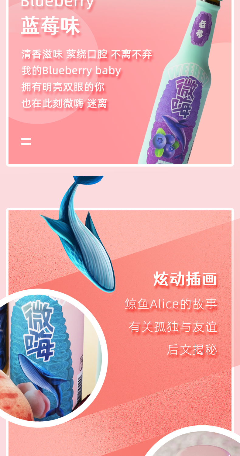 微嗨 精酿果味啤酒 2.5度 3口味组合 270ml*12瓶 图9