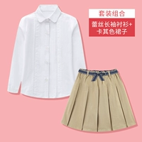 Белая рубашка с бантиком