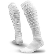 超长堆堆袜 成人足球袜 加厚缓震任意毛圈橄榄球袜高筒袜跨境