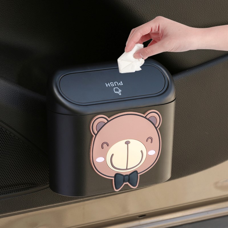 Japanese car trash can box car interior front main and co-pilot door rear side door hanging mini small