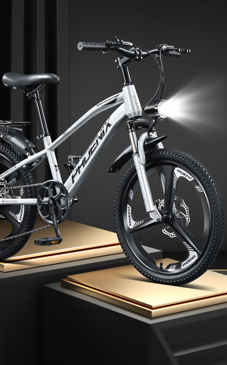 Студент подросток автомобиль 凤凰儿童自行车女童中大童车女孩男孩小孩学生脚踏单车10岁山地车 Phoenix