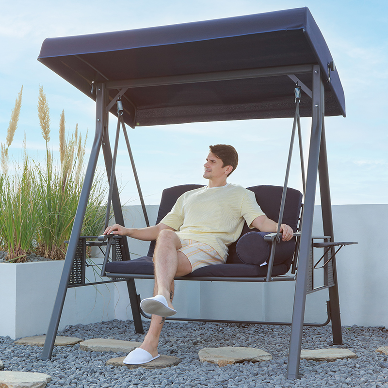 Purple Leaf SWING SET OUTDOOR GARDEN HOME DOUBLE ROOM BALCONY SMALL YARD HAMMOCK BED NET RED ADULT PATIO SWING