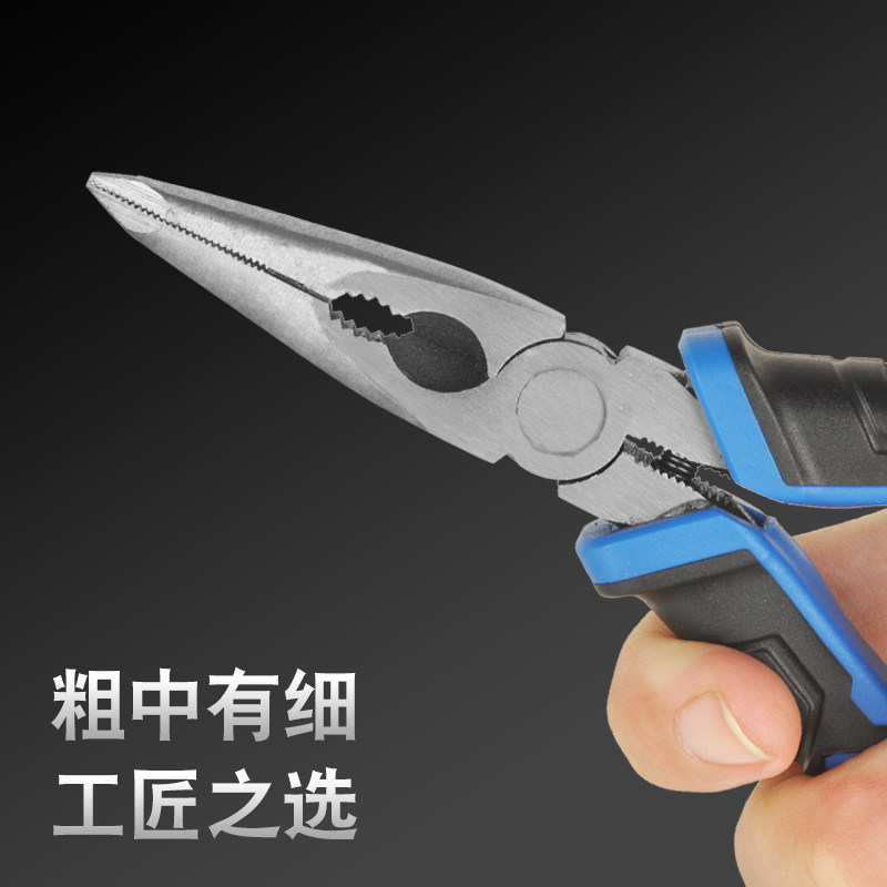 老虎钳钳子多功能万用钢丝钳工业级尖嘴钳省力手工钳电工专用工具