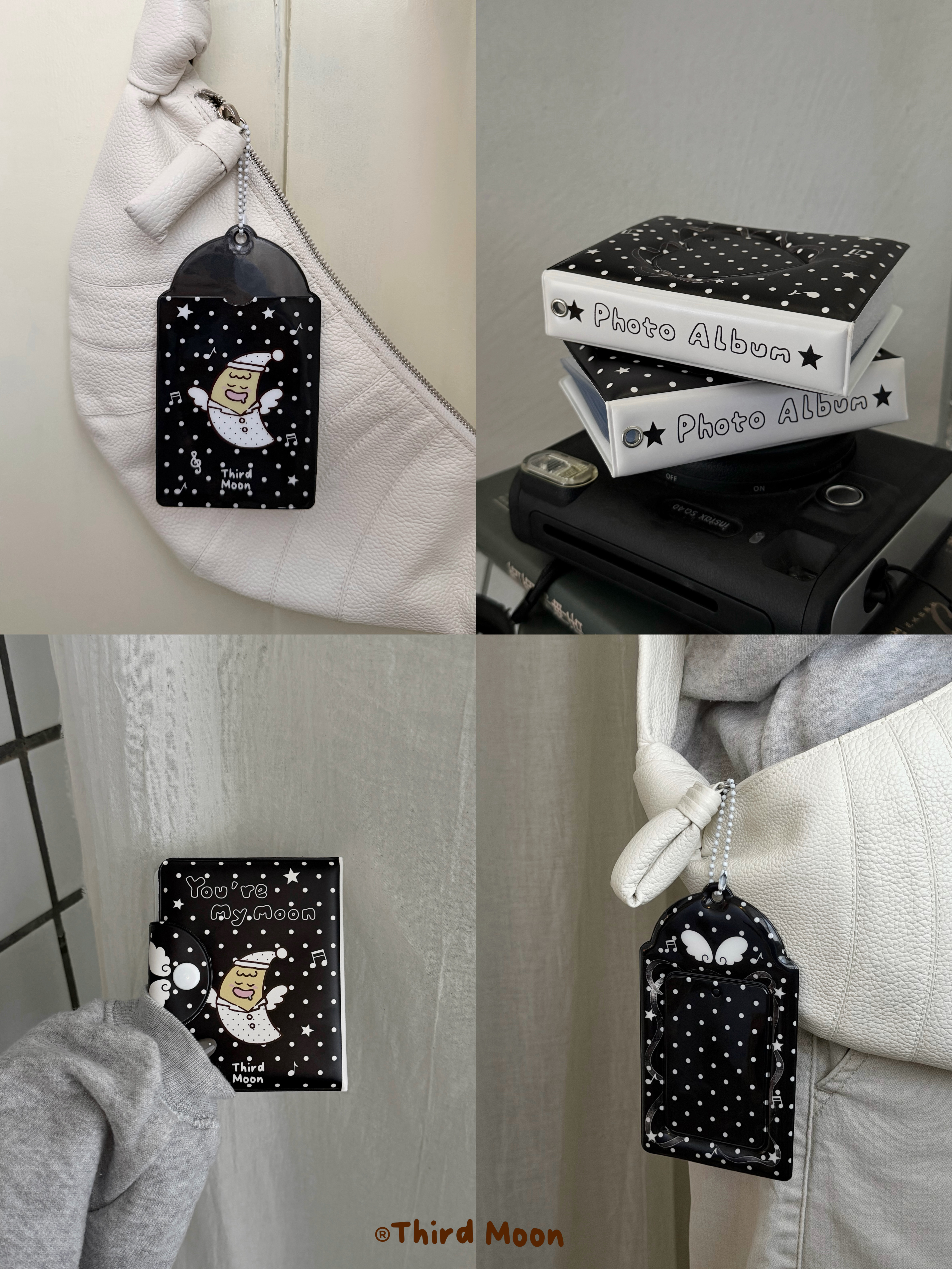 "Polka Dot Moon" Series Original Cute and Creative Angel Polka Dot Moon Card Sleeve Album