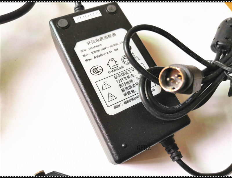 Suitable for Jiabo GP3120T GP-3120TN GP-1124D label printer power cord 24V