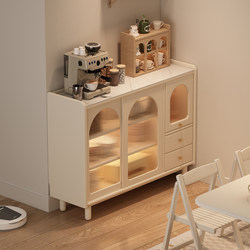 White Rock Board Side Cabinet Wall Integrated Storage Cabinet Living Room Coffee Side Cabinet Tea Cabinet Storage Cabinet Wall Side Cabinet