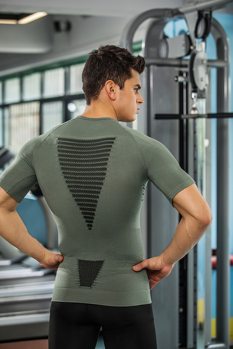 Chỉ có thể thao nam corset bụng corset eo chạy thể dục ngắn tay cơ bắp nam bó sát vest đồ lót nữ