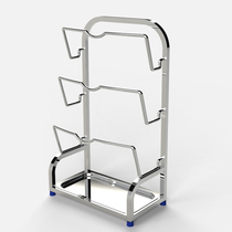 304 stainless steel pot lid rack kitchen storage rack countertop chopping board rack multi-functional kitchen utensil storage rack