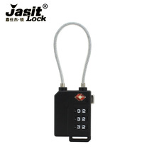 tsa customs lock plastic password lock LOGO travel zipper lock luggage wire rope password lock
