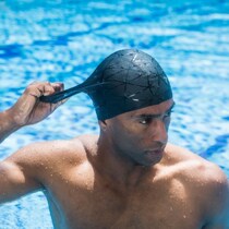 Caps elatiques Natation Cap Chapeau Pour les femmes Swim Men Colorful