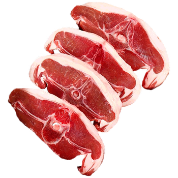 Freshly cut mutton butterfly lamb chops 2 pounds of lamb ribs