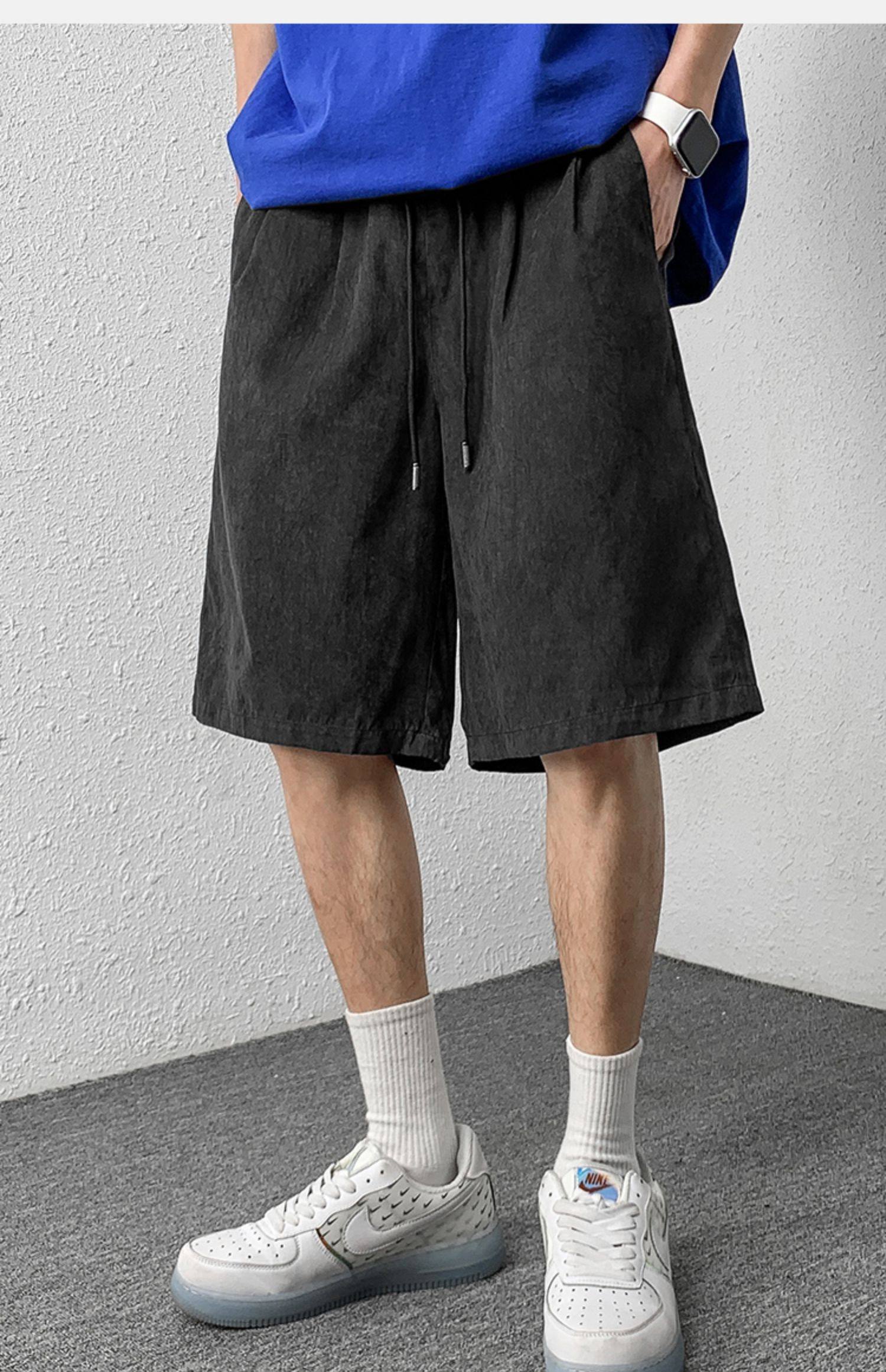 森马旗下 GLM 夏季美式重磅潮牌篮球男式运动中裤 *2条 天猫优惠券折后￥59.8包邮 麂皮绒、冰丝、棉麻多色可选