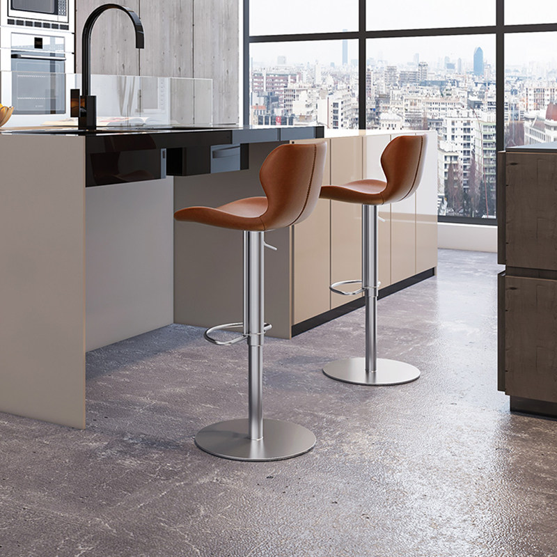 Italian minimal bar table light luxury lift chair high chair rotates island chair high chair high bench bench bench