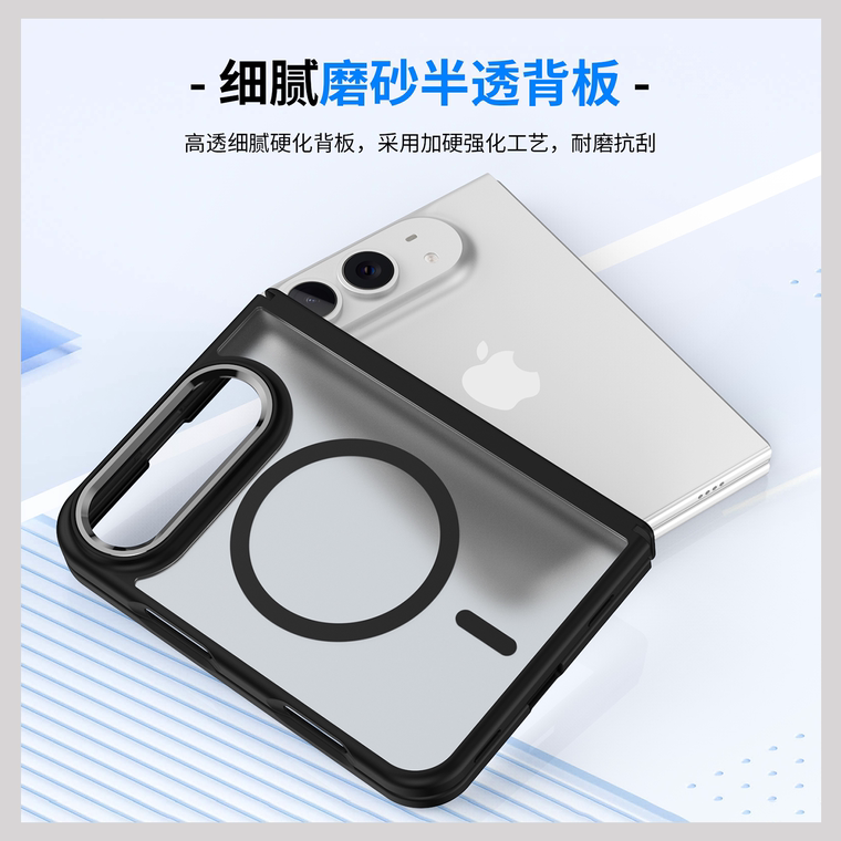 Minimalist Tactile Foldable Transparent iPhone Case