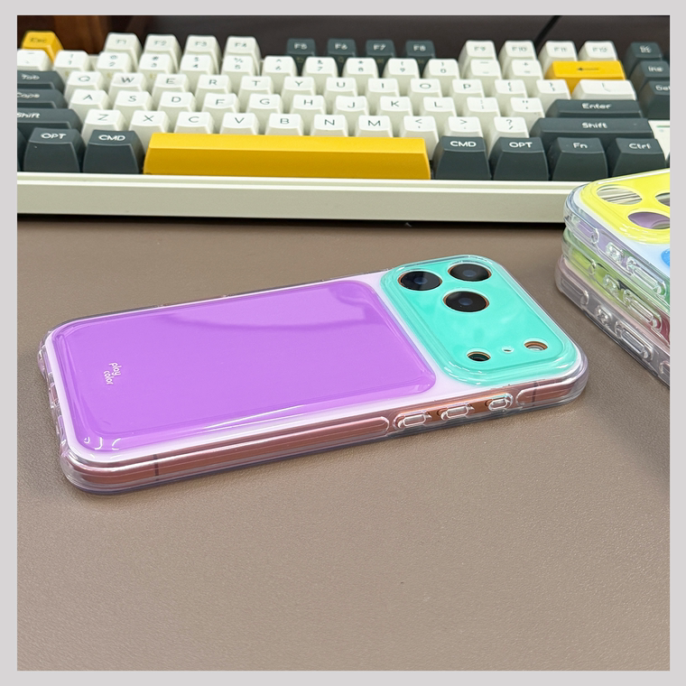 Candy Color Airbag Green Blue Pink iPhone Case